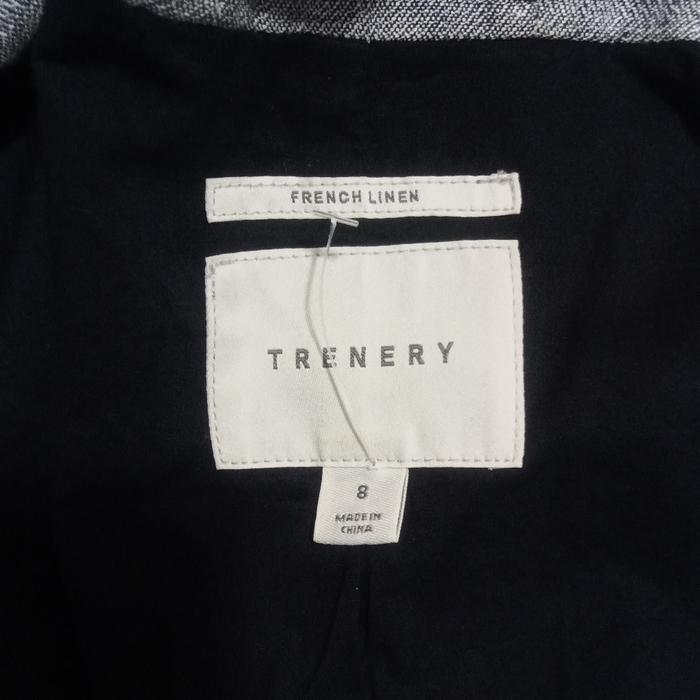 Trenery French linen gray blazer - Picture 3 of 11